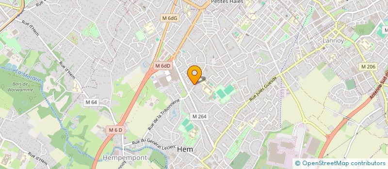 localisation de l'entreprise SCI POLE SANTE JEAN JAURES  HEM