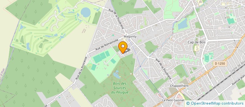 localisation de l'entreprise SCI POLE SANTE MAGONTY  PESSAC