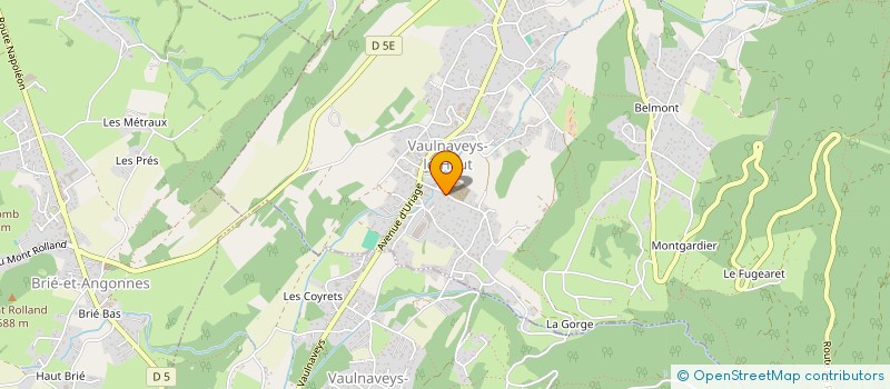 localisation de l'entreprise SCI POLE SANTE VIZILLE  VAULNAVEYS-LE-HAUT