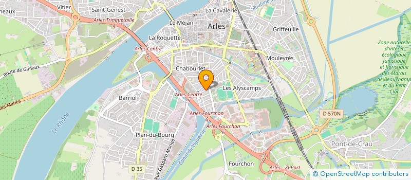 localisation de l'entreprise SCI POLE SUD à ARLES