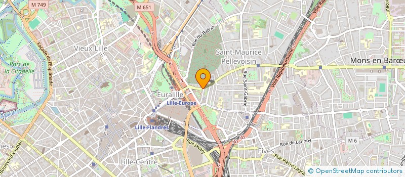 localisation de l'entreprise SCI POLE VISION  LILLE