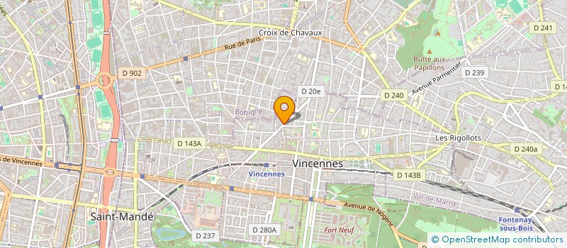 localisation de l'entreprise SCI POLERINE à VINCENNES