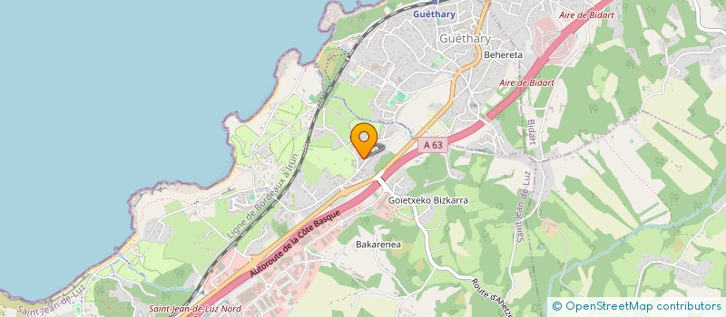 localisation de l'entreprise SCI POLETTE  SAINT-JEAN-DE-LUZ