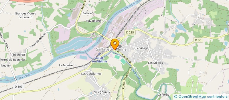 localisation de l'entreprise SCI POLEV 59  SAILLAT-SUR-VIENNE