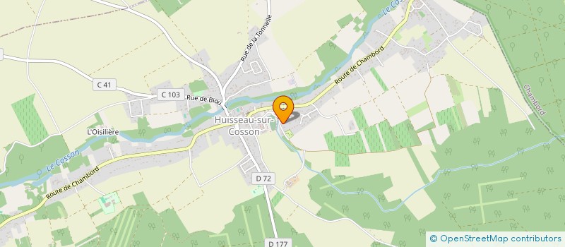 localisation de l'entreprise SCI POLIM  HUISSEAU-SUR-COSSON