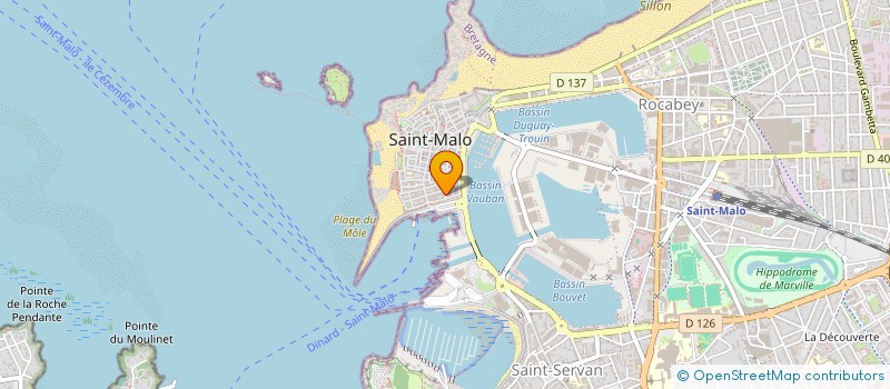 localisation de l'entreprise SCI POLIMA  SAINT-MALO