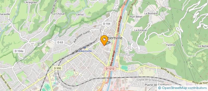 localisation de l'entreprise SCI POLKA  ALBERTVILLE