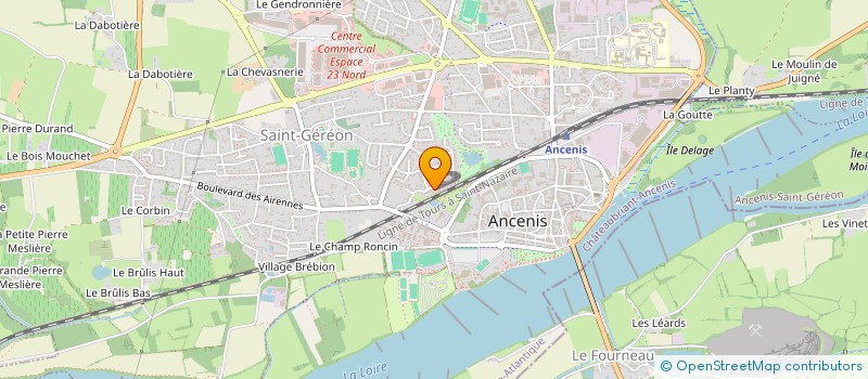 localisation de l'entreprise SCI POLLE  ANCENIS-SAINT-GEREON