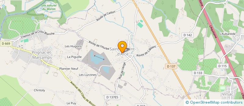 localisation de l'entreprise SCI POLLEN  SAINT-LAURENT-D'ARCE