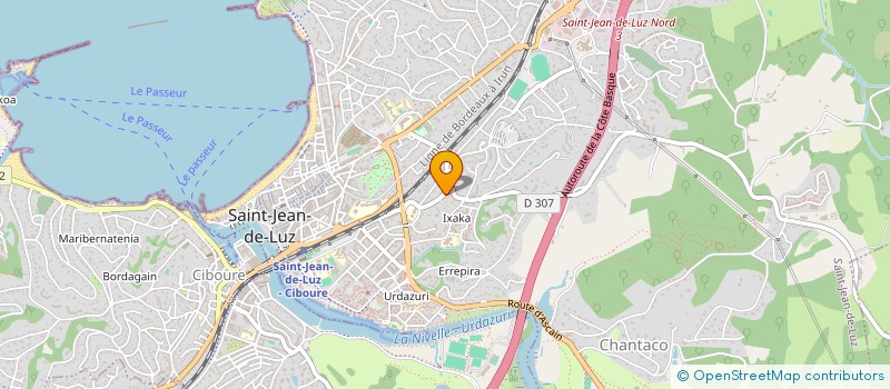 localisation de l'entreprise SCI POLLENSA à SAINT-JEAN-DE-LUZ