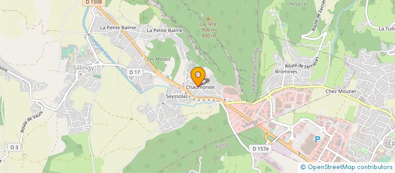 localisation de l'entreprise SCI POLLIER  EPAGNY METZ-TESSY