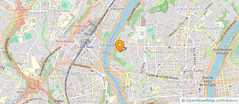 localisation de l'entreprise SCI POLLUX  LYON 4EME