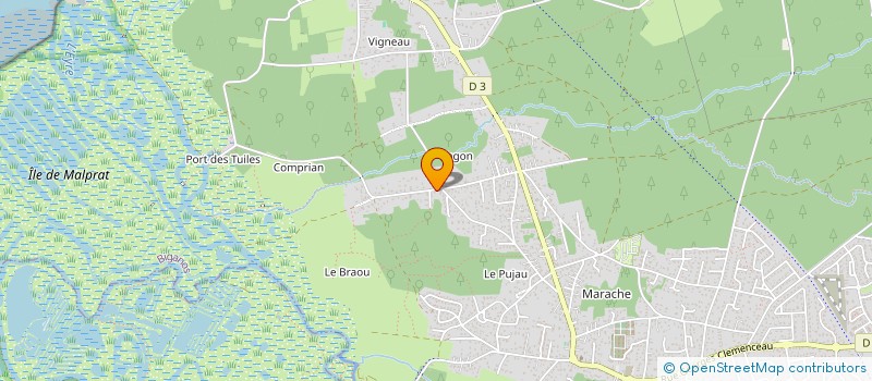 localisation de l'entreprise SCI POLLUX ET ZEBULON  BIGANOS