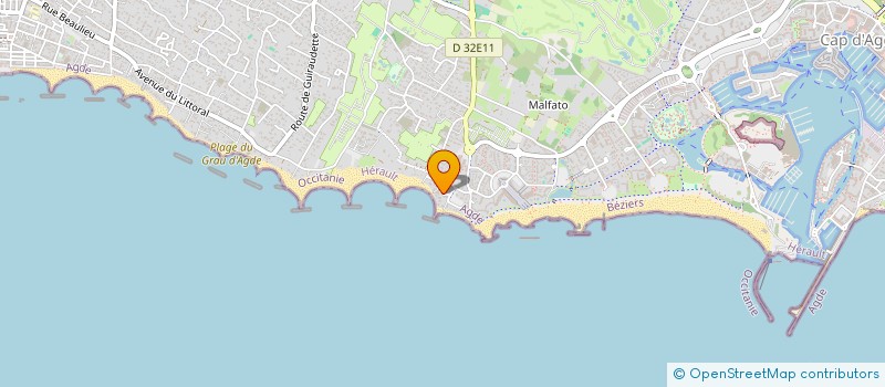 localisation de l'entreprise SCI POLMED  AGDE