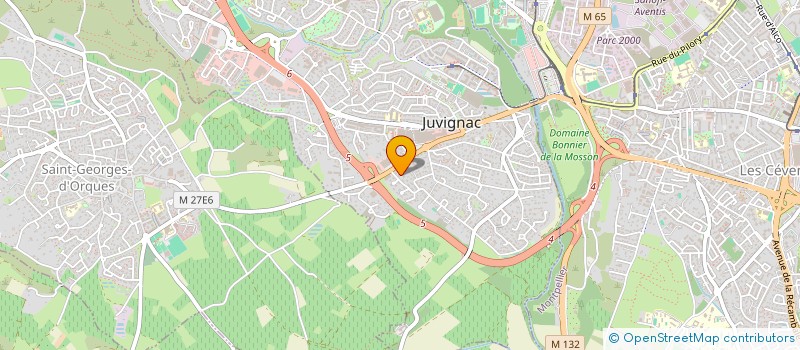 localisation de l'entreprise SCI POLO  JUVIGNAC