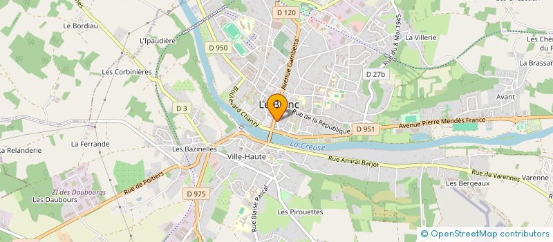 localisation de l'entreprise SCI POLOGNE à LE BLANC