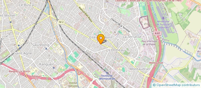 localisation de l'entreprise SCI POLTOFI à TOULOUSE