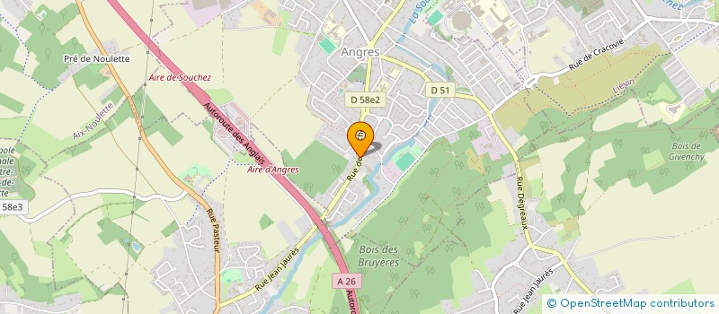 localisation de l'entreprise SCI POLUJAN IMMOBILIAIRE à ANGRES