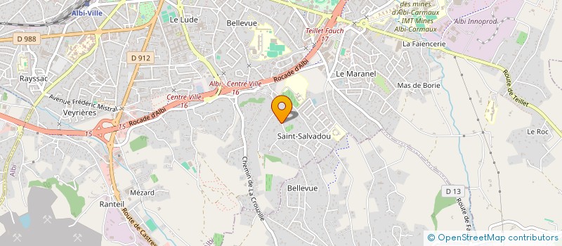 localisation de l'entreprise SCI POLY BUREAUX à ALBI