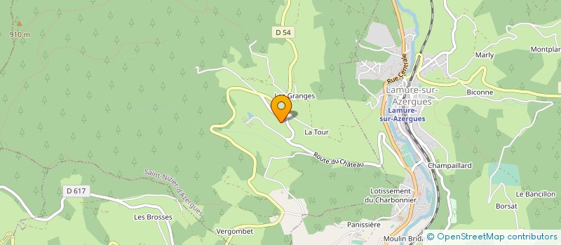 localisation de l'entreprise SCI POLYCARPE  SAINT JUST D'AVRAY