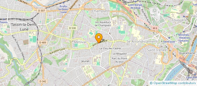 localisation de l'entreprise SCI POLYCARPE IRENEE MARIE  LYON