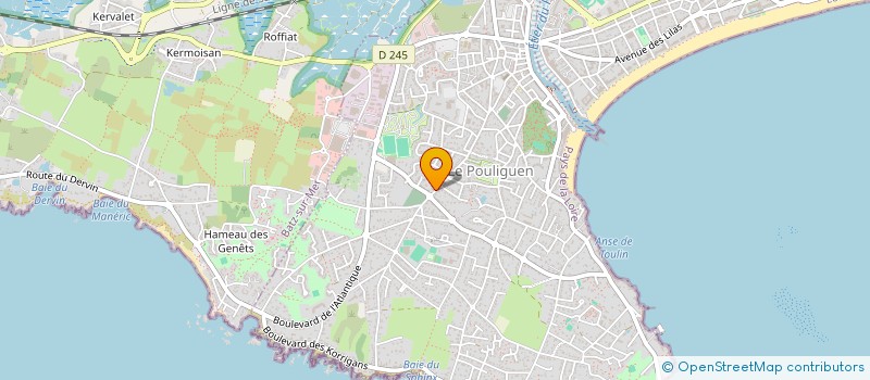 localisation de l'entreprise SCI POLYGONE  LE POULIGUEN