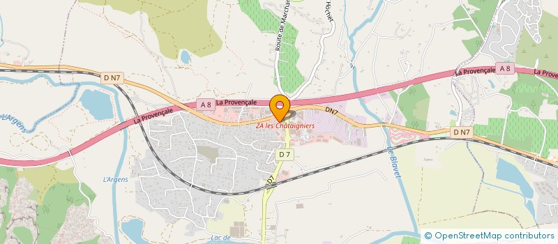localisation de l'entreprise SCI POLYGONE  ROQUEBRUNE-SUR-ARGENS
