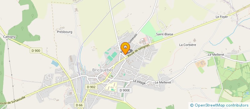 localisation de l'entreprise SCI POLYMED à BRICQUEBEC-EN-COTENTIN