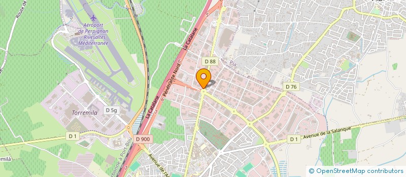 localisation de l'entreprise SCI POLYNORD  PERPIGNAN