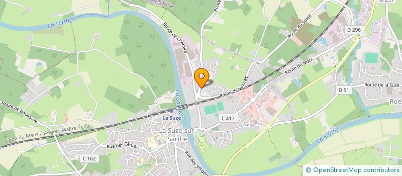 localisation de l'entreprise SCI POLYTROPIQUE  LA SUZE-SUR-SARTHE