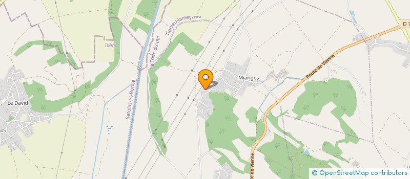 localisation de l'entreprise SCI POM  CHAMAGNIEU