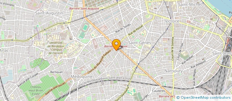 localisation de l'entreprise SCI POM  TALENCE