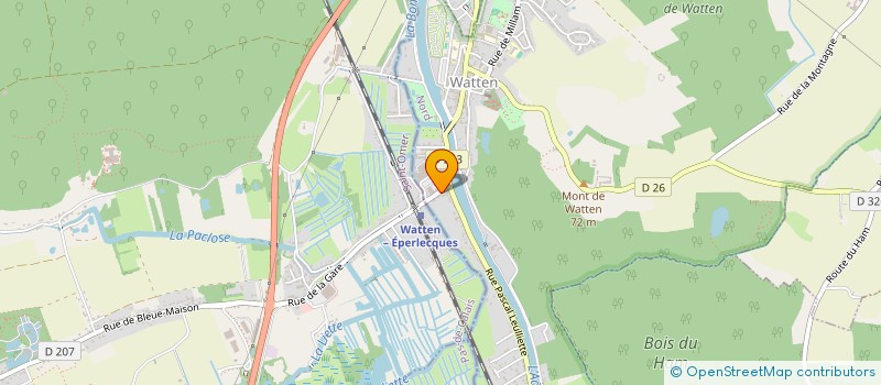 localisation de l'entreprise SCI POM D'HAPPY  WATTEN