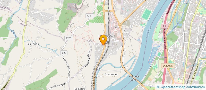 localisation de l'entreprise SCI POMA  SOYONS