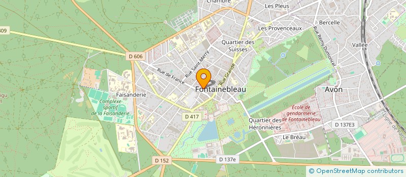 localisation de l'entreprise SCI POMACADOM  FONTAINEBLEAU