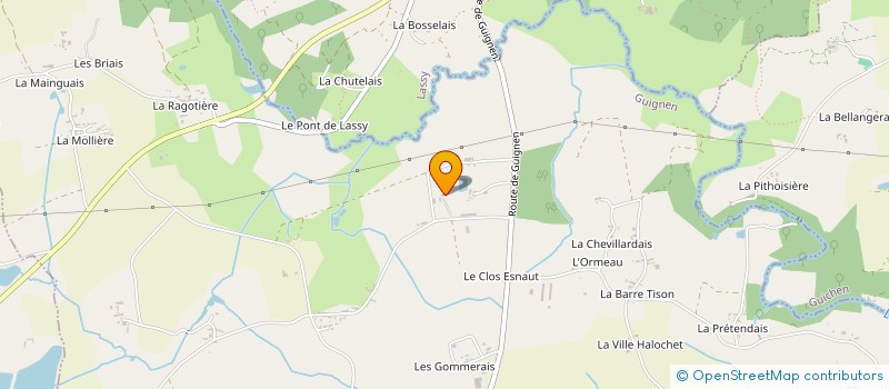 localisation de l'entreprise SCI POMAREDE  GUIGNEN