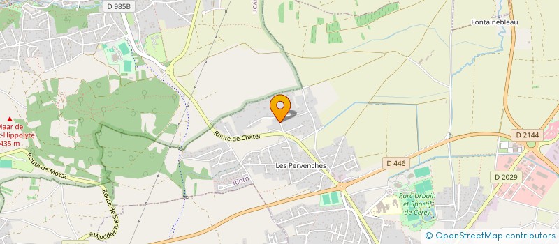 localisation de l'entreprise SCI POMBAL  RIOM