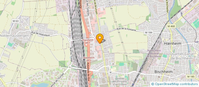 localisation de l'entreprise SCI POMBEIRA  HNHEIM