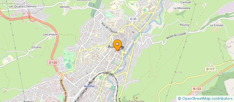 localisation de l'entreprise SCI POMIANE à AURILLAC