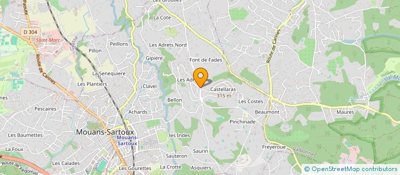 localisation de l'entreprise SCI POMME DE PIN  MOUANS-SARTOUX