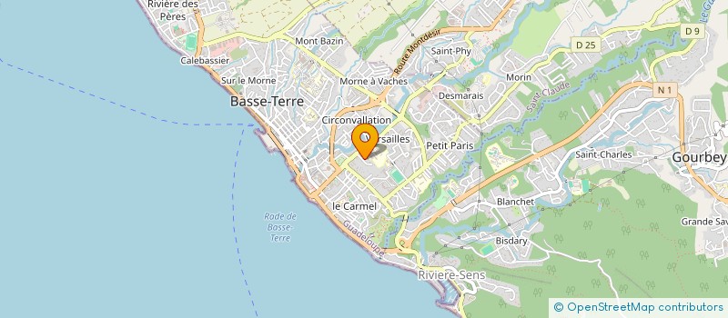 localisation de l'entreprise SCI POMME MALAKA à BASSE-TERRE