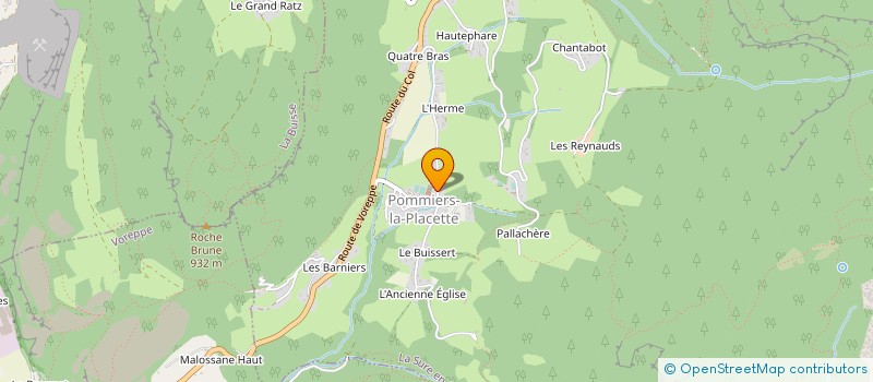 localisation de l'entreprise SCI POMME VERTE  LA SURE EN CHARTREUSE