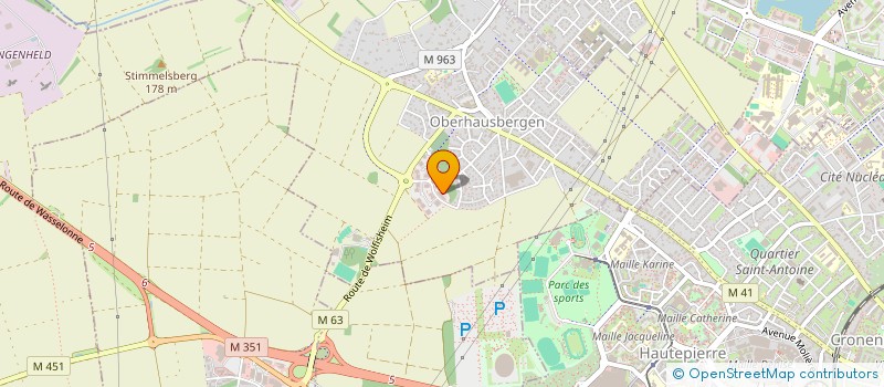 localisation de l'entreprise SCI POMMERAIE RENAISSANCE  OBERHAUSBERGEN