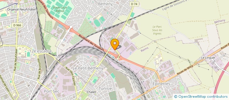 localisation de l'entreprise SCI POMMERY 158  BETHENY