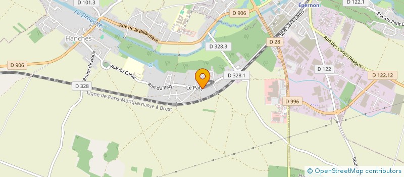 localisation de l'entreprise SCI POMMIER à HANCHES
