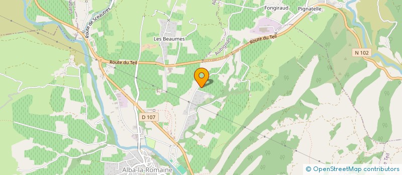 localisation de l'entreprise SCI POMMIER à ALBA-LA-ROMAINE