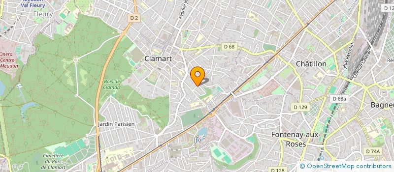localisation de l'entreprise SCI POMMIERS  CLAMART
