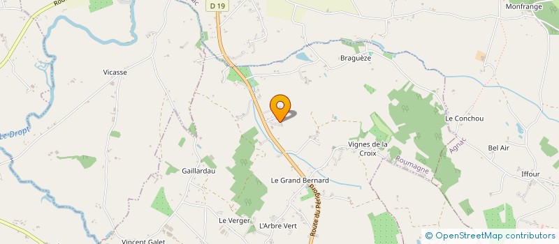 localisation de l'entreprise SCI POMPERAT  ROUMAGNE