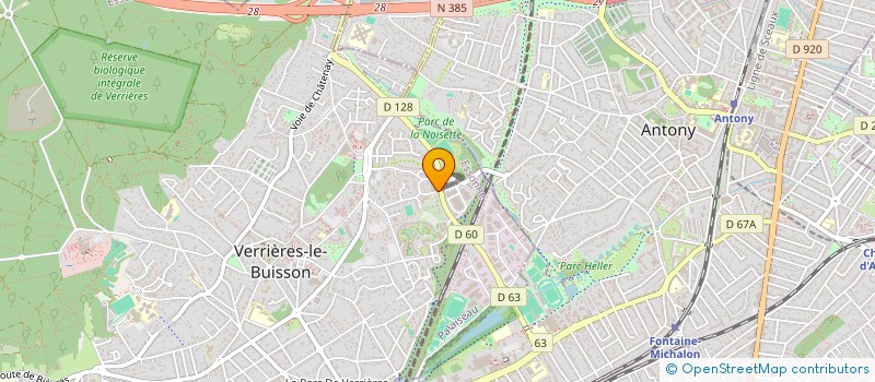 localisation de l'entreprise SCI POMPIDOU-PRES HAUTS  VERRIERES-LE-BUISSON