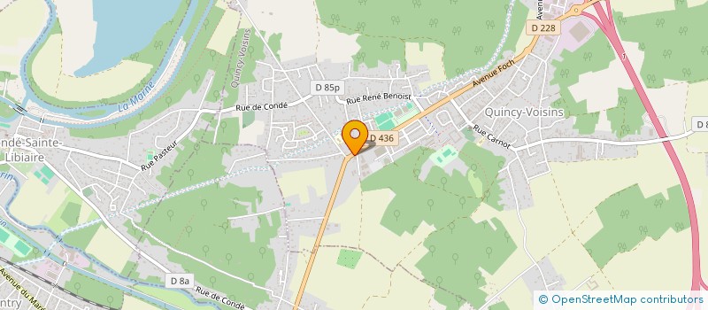 localisation de l'entreprise SCI POMPONNE  QUINCY-VOISINS